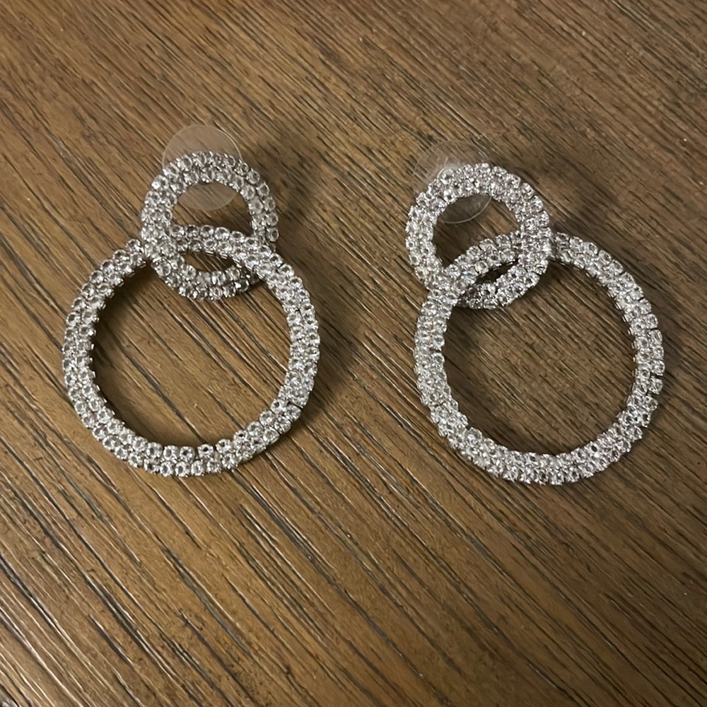 Sparkly earrings.